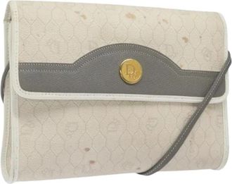 Dior Pre-owned Vintage Plastic Shoulder Bag - Dames - Vintage Schoudertas - Wit - ONE Size - Leer - Vintage