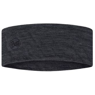 Buff Merino Lightweight Headband Stirnband - Unisex | schwarz/grau