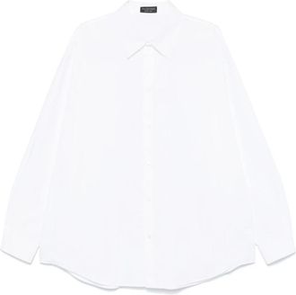 Balenciaga Witte Minimalistische Oversized Shirt - Heren - Zakelijke Overhemden - Wit - M - Overhemden