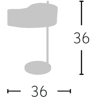 Fabrilamp Sobremesa Ying-yang Topo 1xe14 (36x36)