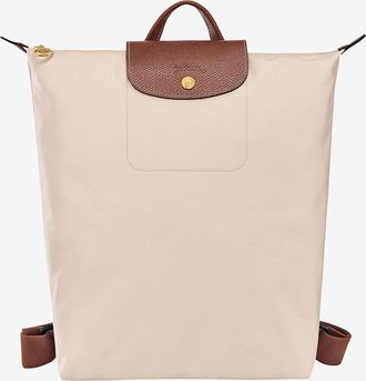 Longchamp Rucksack aus Segeltuch und Leder Le Pliage Original M