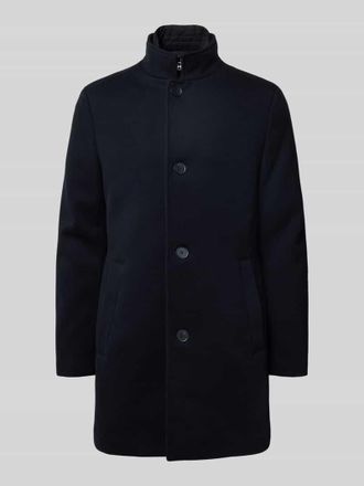 Mc Neal Mantel mit Stehkragen in Dunkelblau, Gr&ouml;&szlig;e XXXL