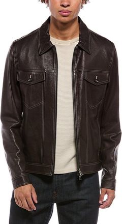 Isaia Leather Jacket