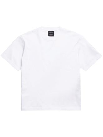Canada Goose White Cotton T-Shirt with Classic Crew Neckline