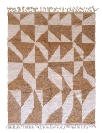 AFK Living Alfombra bereber con dise&ntilde;o geom&eacute;trico 245 x 346 cm