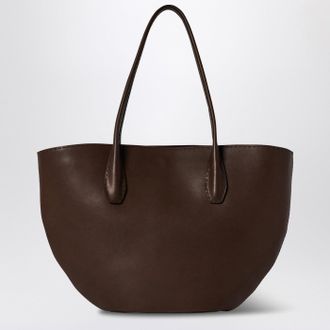 The Row Brown Alger tote bag in leather