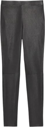 Theory Leather Broeken - Dames - Leren Broeken - Zwart - 3XS - Broeken
