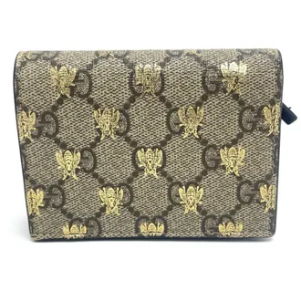 Gucci Beige Gg Supreme Wallet (Bi-Fold) (Pre-Owned)
