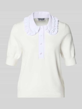 Essentiel Regular Fit Pullover aus Viskose-Mix Modell JEWELRY in Weiss, Gr&ouml;&szlig;e XS