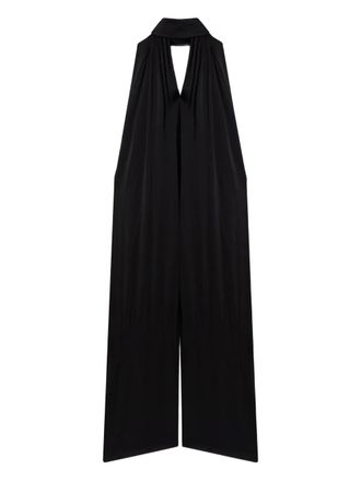 Stella McCartney halterneck jumpsuit - women - Viscose/Acetate - 40 - Black