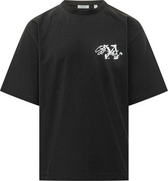 Off-white Stroke 2 Arrow SS Tee - Heren - T-shirts - Zwart - XL - Katoen - Tops
