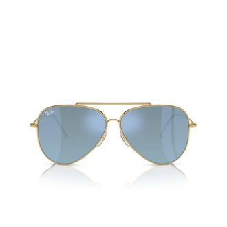 Ray-Ban Stijlvolle zonnebril met gouden montuur - unisex - Zonnebrillen - Geel - 59 MM - Accessoires
