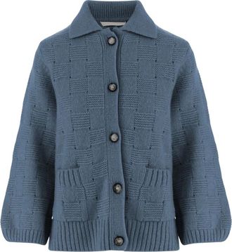 Allude Trui - Dames - Cashmere truien - Blauw - S - Truien & Vesten