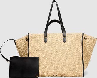 Jerome Dreyfuss Sac L&eacute;on L Naturel, Capsule Raphia