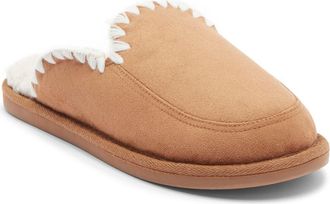 Rebecca Minkoff Blake Faux Shearling Lined Scuff Slipper in Tan at Nordstrom Rack, Size Medium