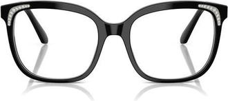 Swarovski 54mm Butterfly Optical Glasses in Black at Nordstrom