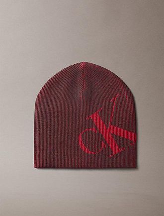 Calvin Klein Gorro De Punto Con Logotipo Gr&aacute;fico