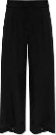 Iro Axelle broek - Dames - Straight fit broeken - Zwart - S - Leer - Broeken