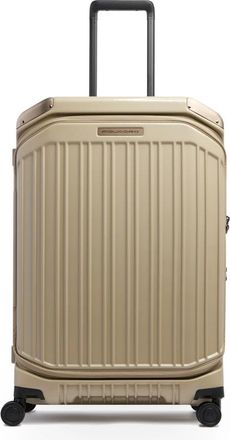 Piquadro Uitzetbare Koffer met TSA-slot - unisex - Handbagage koffer - Beige - ONE Size - Polyester - Koffers