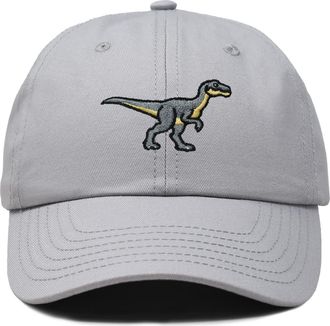 Dalix Velociraptor Dad Cap in Gray at Nordstrom