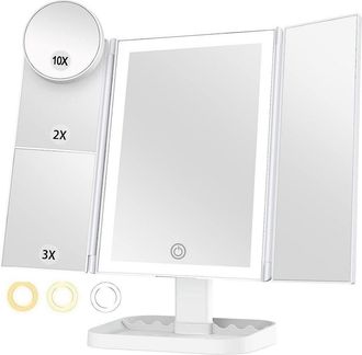 Trade Shop Trade Shop - Tructura Especial Con Ingranditore 10x 3x 2x Luz 3 Coloras 72 Led Touch