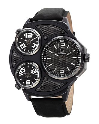 Joshua & Sons Mens Nubuck Leather Watch