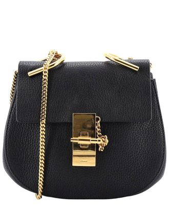Chlo&eacute; Black Leather Drew Crossbody Mini (Authentic Pre-Loved)