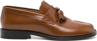 Maison Margiela Mocassini Tabi con nappa - Marrone