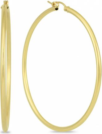 MAX + STONE 14k Yellow Gold Filled 2MM Thick Tube Hoop Earrings 27mm to 55mm