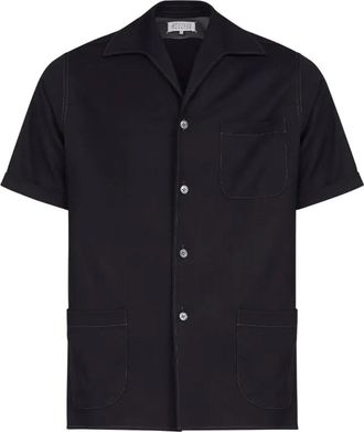 Maison Margiela Short Sleeve Wool Shirt