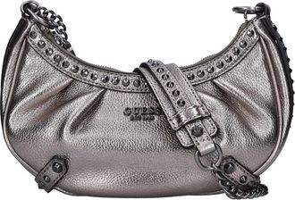 Guess Tassen, Dames, Grijs, ONE Size, Leer, Schoudertas