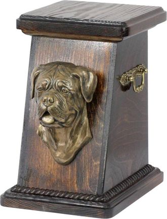 OEM Perro De Burdeos, Dogo De Burdeos, Mast&iacute;n Franc&eacute;s - Urna Para Cenizas De Perro, Elegante Urna Con Estatuilla, Urna Conmemorativa Con Busto De Perro De