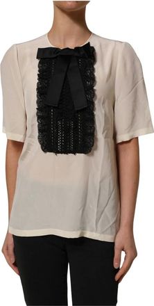 Dolce & Gabbana Dames, Blouses & Shirts, Wit, Maat: M Katoen