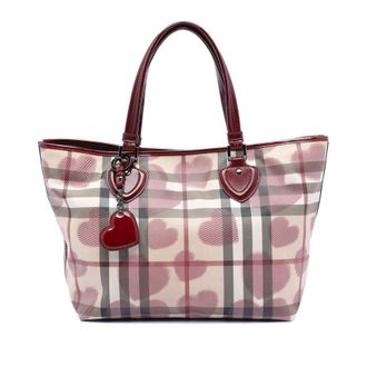 Burberry Pre-owned Burberry House Check Coated Canvas Hearts Gracie Tote ITTREGRO44SCA