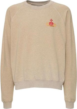Vivienne Westwood Raglan Sand Sweatshirt - Heren - Sweatshirts - Bruin - L - Katoen - Hoodies & sweatvesten