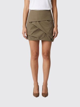 Entire studios Draped Cotton Mini Skirt