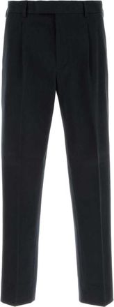 Ermenegildo Zegna Black Straight Pleated Trousers