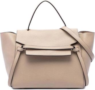 Celine Pre-owned Mini Belt Satchel - unisex - Vintage Handtas - Beige - ONE Size - Leer - Vintage