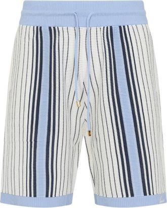 Amiri Korte Broeken, Heren, Veelkleurig, L, Blauwe Bermuda Shorts voor Mannen
