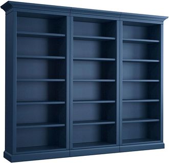 Ballard Designs Casa Florentina Josephina 3-Piece Flush Wall Unit - Saturated Slate Blue - Ballard Designs