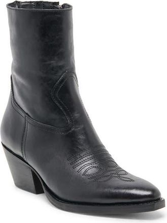 Dolce Vita Klyde Western Boot in Black Leather at Nordstrom, Size 8.5