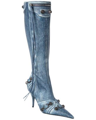 Balenciaga Cagole Leather Boot