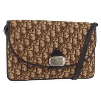 Dior Pre-owned Vintage Trotter Canvas Shoulder Bag - Dames - Pre-owned - Beige - Maat: ONE Size