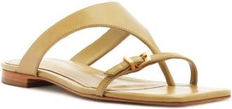 Schutz Tana Flat Flip-Flop in Ecru Olive at Nordstrom, Size 7.5