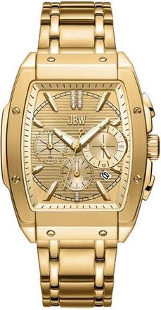 JBW Echelon Diamond Bracelet Strap Chronograph Watch, 41mm x 12mm in 18K Gold at Nordstrom Rack