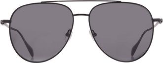 Ferragamo Grey Pilot Mens Sunglasses SF308S 002 61