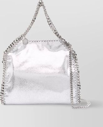 Stella McCartney falabella mini shiny shoulder bag