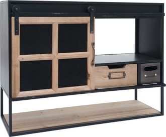 Hhg [nunca Usado] Estanter&iacute;a De Pared Hhg-590, Estanter&iacute;a Colgante, Estanter&iacute;a Suspendida, Cajones, Compartimentos De Almacenamiento, Puerta Corredera, Es