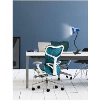 Trade Shop Trade Shop Traesio - Trade Shop - Lampada Snodabile Da Scrivania Luce Tavolo Braccio Flessibile Orientabile Pinza - Azul