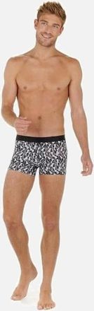 HOM Mens HOM Chess 3D Effect Print Boxer Trunk, Black - Size: 32/30/31